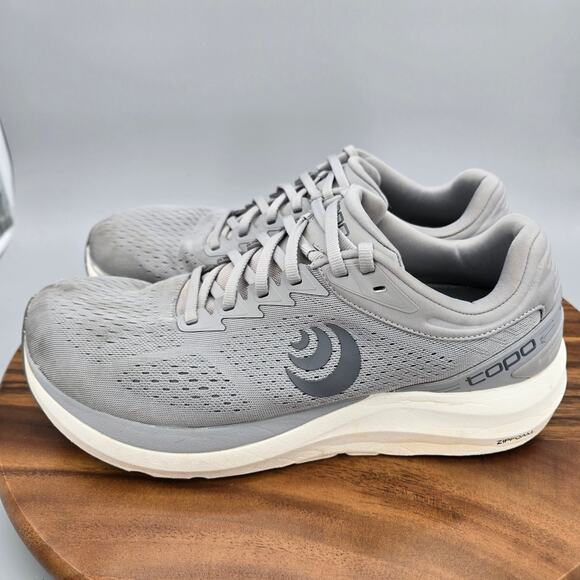 Topo Athletic Phantom 3 Shoes Men's 9.5 Gray Low Top Lace Up Running Sneakers - Picture 3 of 9